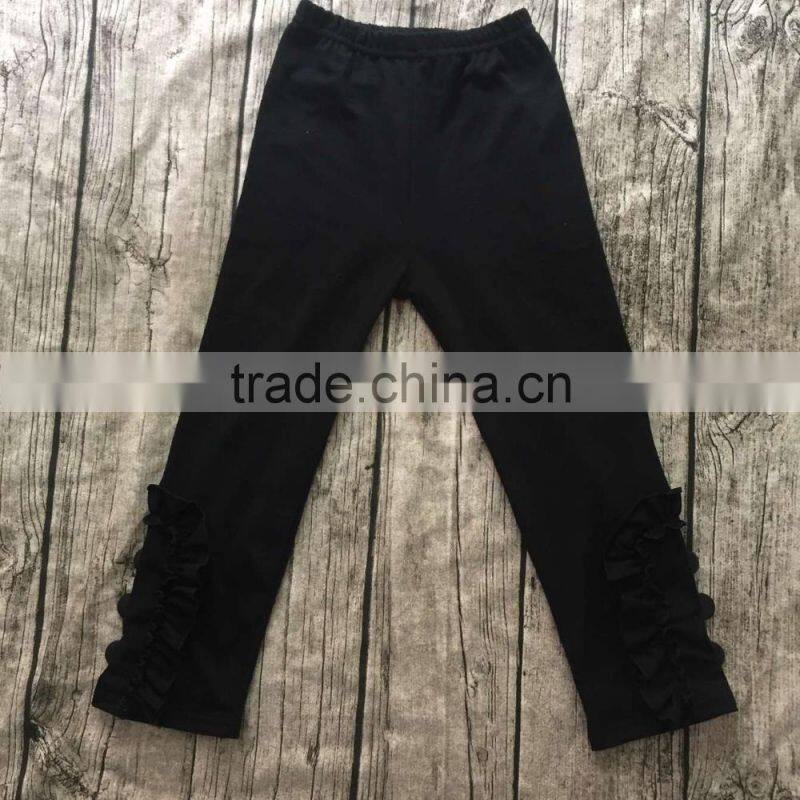 Pant shirt new style floral print ruffle pant for baby girl summer wearing