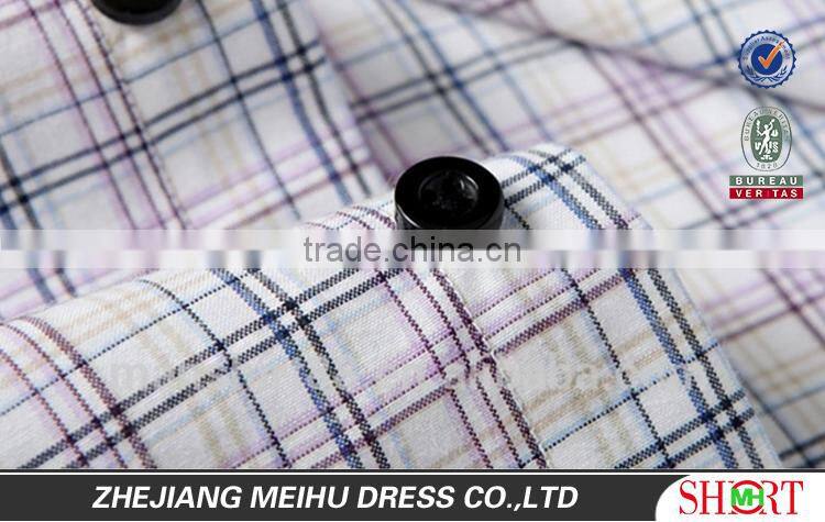 2017 hig quality non iron contrast color oxford men new model shirt