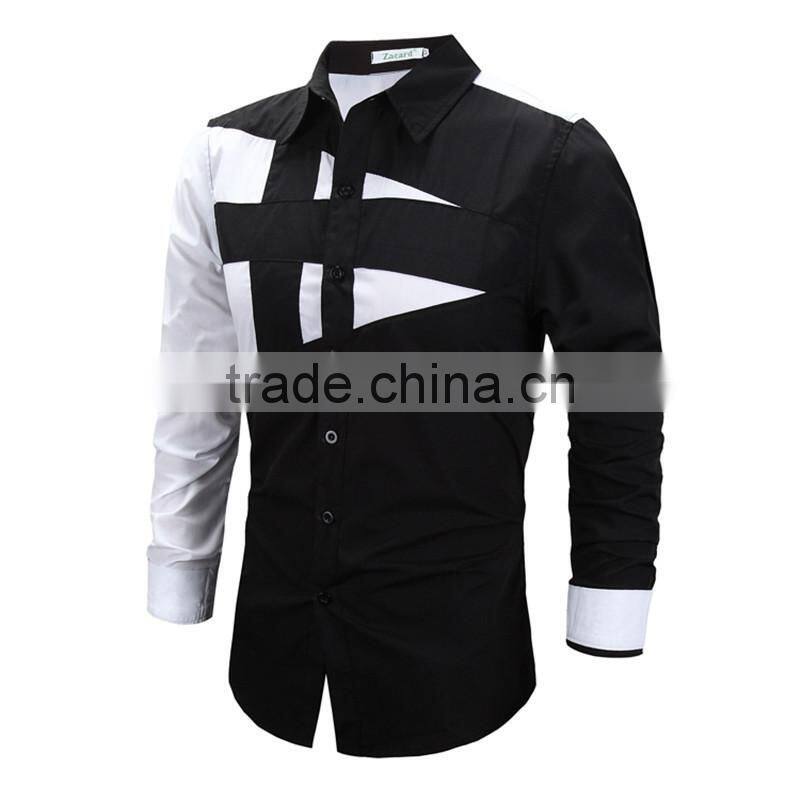 Top sale latest new style men's long sleeve machine washable t-shirt cotton