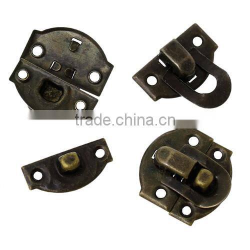 Wholesale Antique Bronze Jewelry Wooden Case Boxes Making Lock Latch