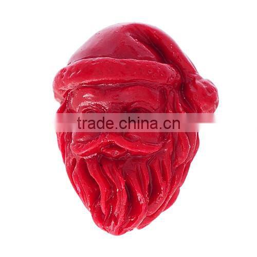 (Grade B) Synthetic Dark Red Christmas Santa Claus Coral Beads
