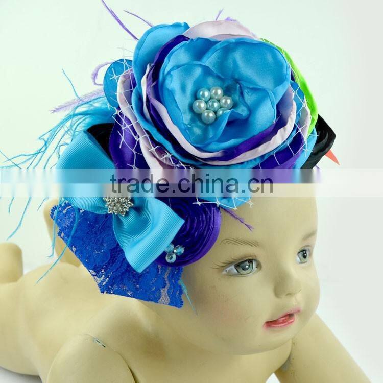 Wholesale fashion girls hair accessories,personalized baby feather head wraps M6010310