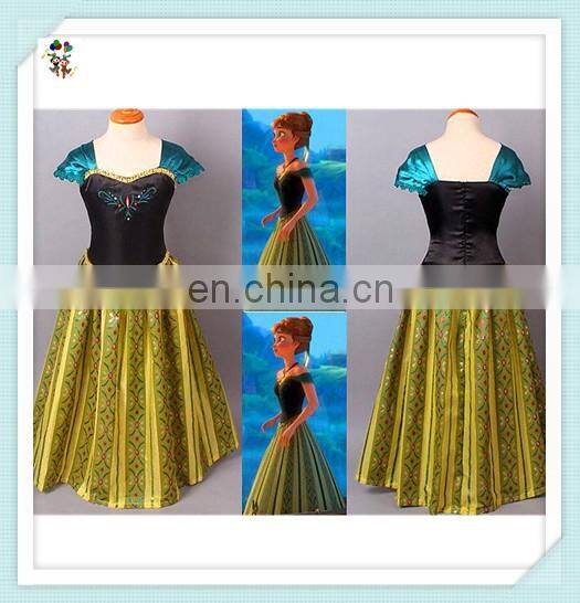 Movie Elsa Coronation Children Cosplay Party Costumes HPC-3088