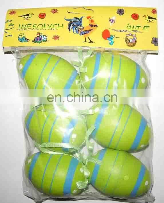 New easter egg with stripe and flower pattern for decoration