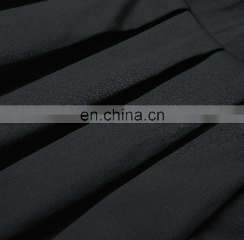 Grace Karin Women's Vintage Retro Pleated Black Cotton Skirt 7 Patterns CL010401-6