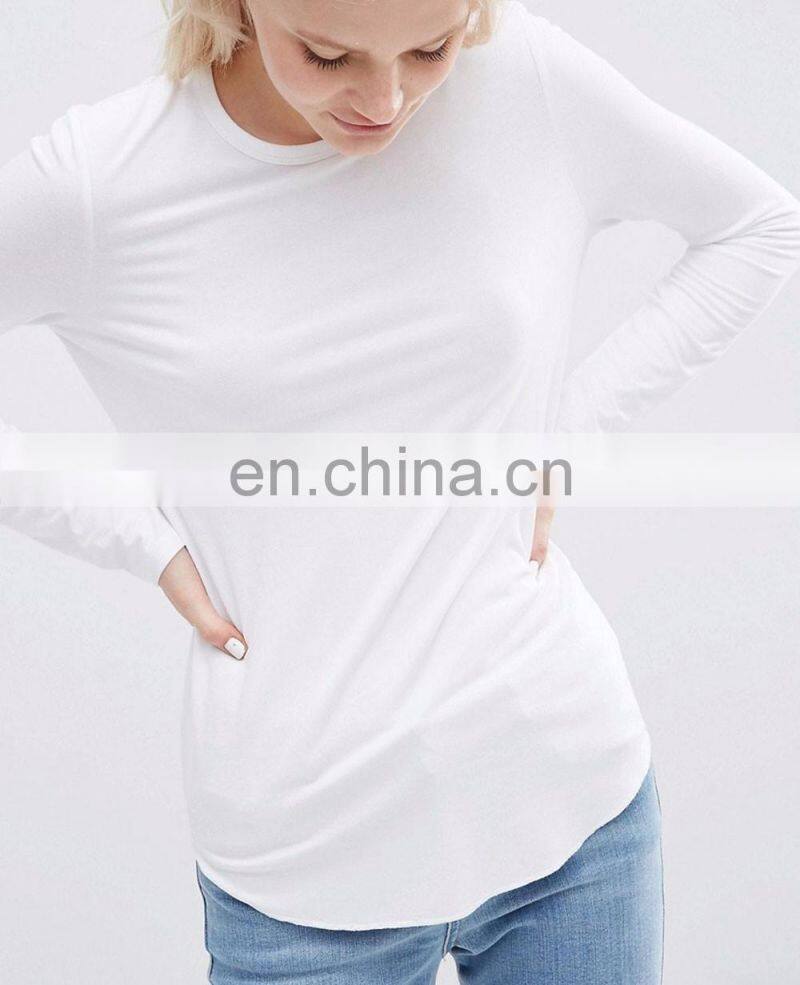 Wholesale Chinese factory outdoor long sleeve custom design printing women's sports t shirt