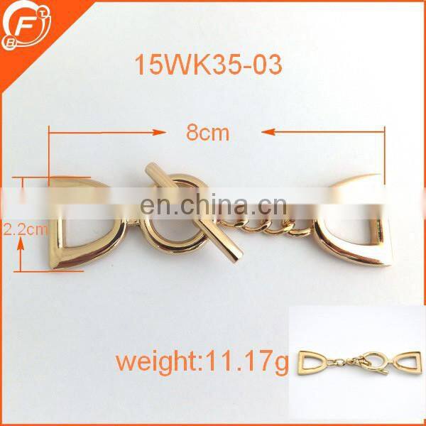 hot sale lady style metal textile accessories