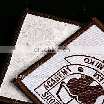 custom promotion woven label badge for garment accessories