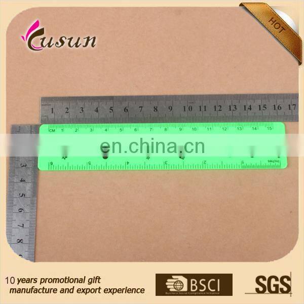 Fashion design promotional logo customized 15cm straight custom plastic ruler