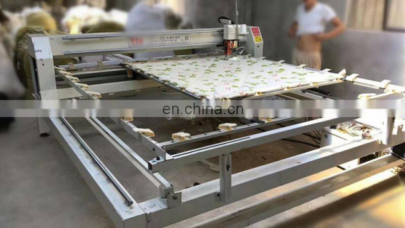 LCD Screen Computerized Single needle quilting frame single head quilting machine price mattress sewing machine
