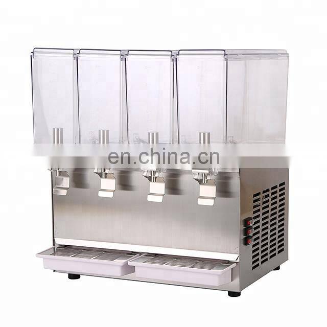 Automatic Commercial Cold Orange Juice Refrigerator Cafeterias 18 Liters Cold Fruit Juice Dispenser