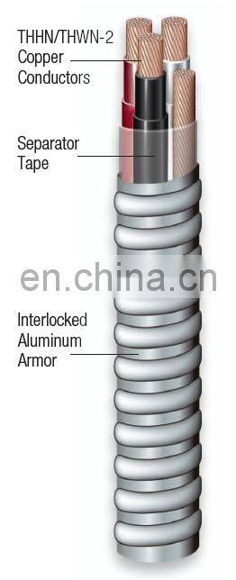 UL 1569 WIRE MC CABLE COPPER /ALUMINUM CONDUCTOR ALUMINUM ALLOY JACKET ARMORED CABLE