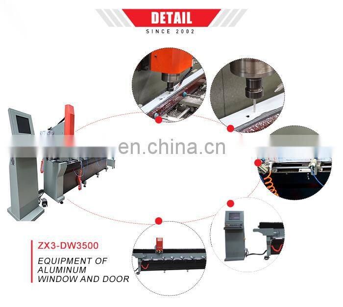 Full automatic aluminium cnc milling curtain wall drilling machine