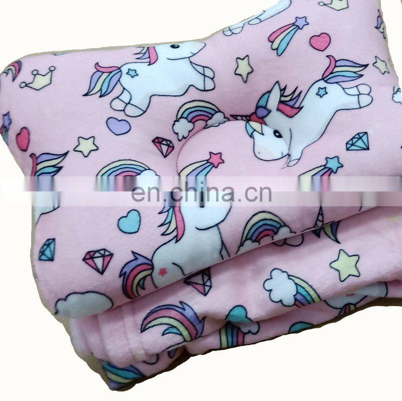 Flannel fleece blanket Custom-made Newborn Baby Head Shaping Pillow and Swaddle Blanket Set | 3D Air mesh Infant Pillow