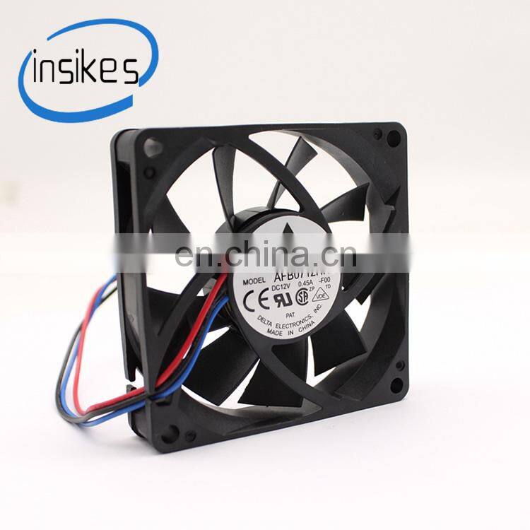 AFB0712HHB-F00 F00 12V 0.45A 7cm 7015 three-wire cooling fan industrial fan