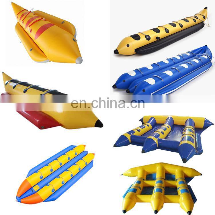 High quality factory price flying fish inflatable flying fishing fish banana tubes boat for sale