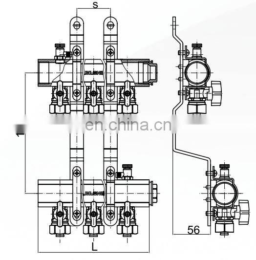 factory supply attractive price water system brass water manifold valve