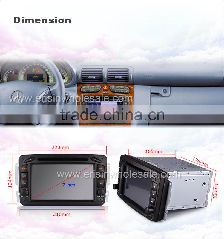 Erisin ES2507B 7" Mercedes Double Din Car DVD Player with GPS 3G WiFi Bluetooth