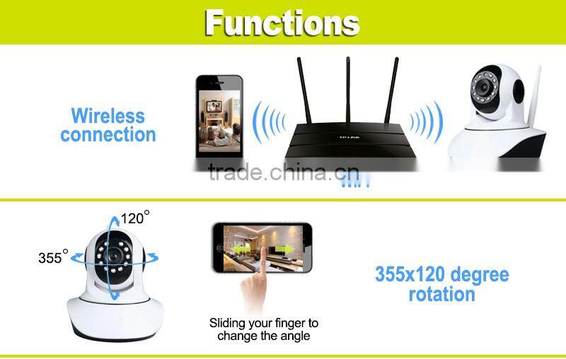 Low Cost Two Way Intercom P2P IR-cut Home IP Wireless Wifi CCTV Camera
