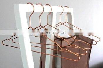 HA6918 luxury metal hanger durable copper wire coat hanger