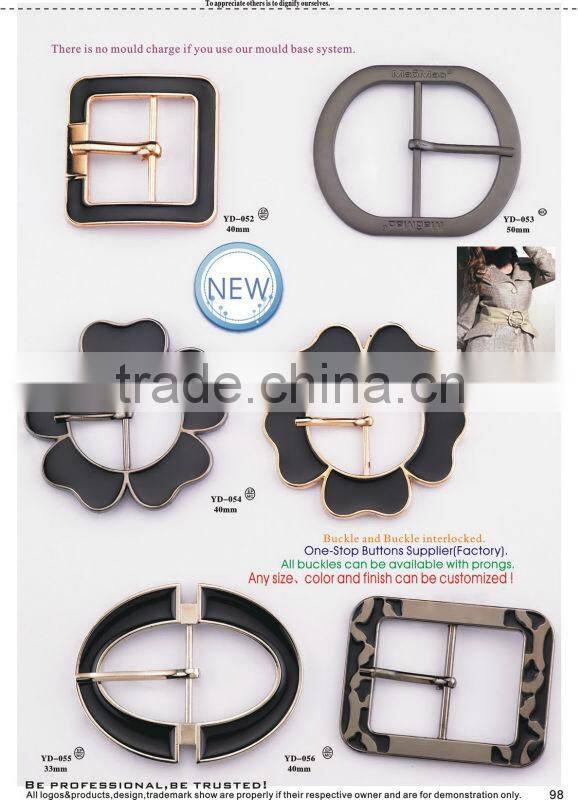 Metal butterfly shape with rhinstone buckle