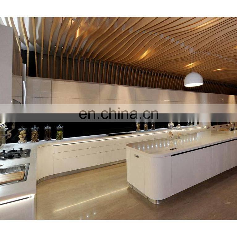 Australian Luxury Modern Design Ideas 2020 High Gloss Lacquer Plywood Kitchen Cabinet