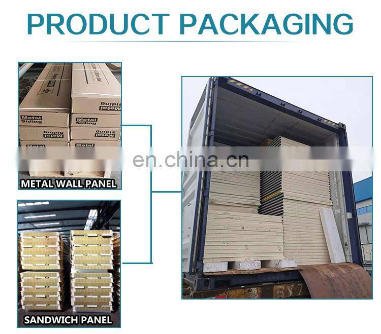 16mm Interior Decorative Rock Wool Polyurethane PU Metal Wall Sandwich Panel