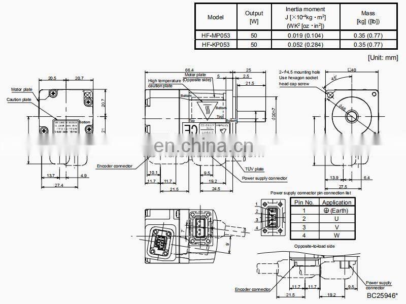 Mitsubishi cheap servo motor HF-SP502