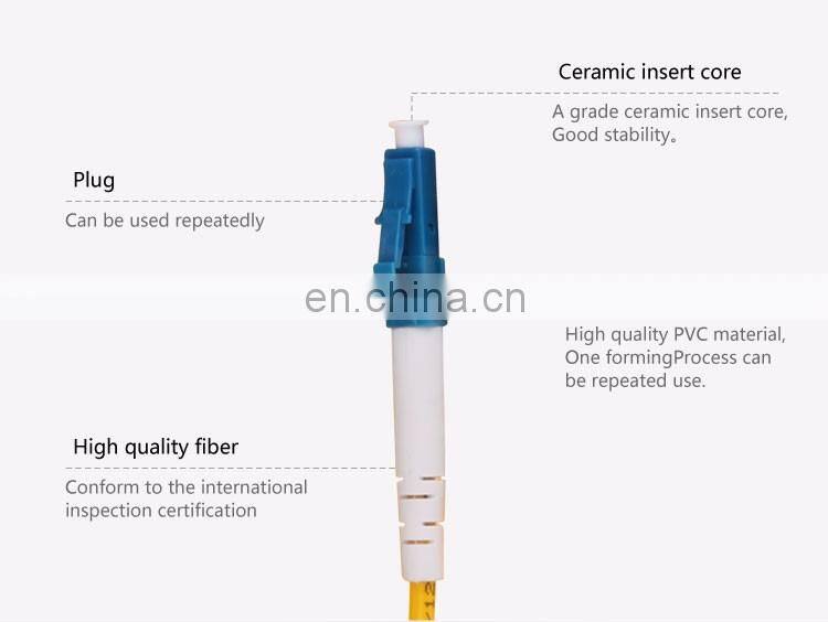 fiber jumper LC-LC G652/G655/G657 single mode fiber optic patch cord