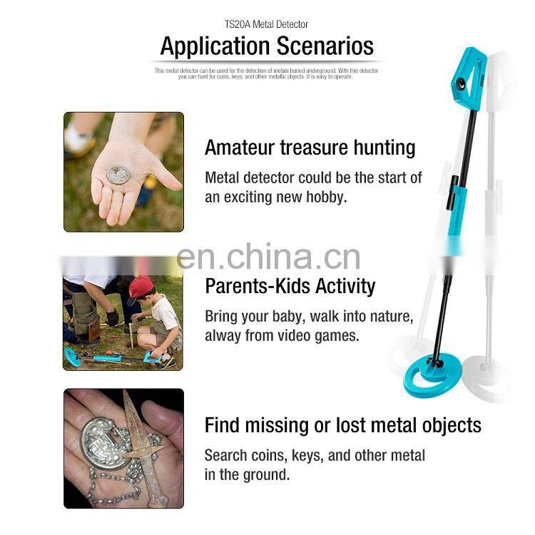 All-sun Junior Kid Metal Finder for Children Outdoor Beach Coil Search Hand Held Metal Detector Silver Finder