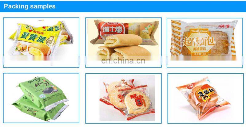 High Quality Pineapple Cake/Layer cake Plastic Bag Automatic Flow Pack Packing Packaging Machine