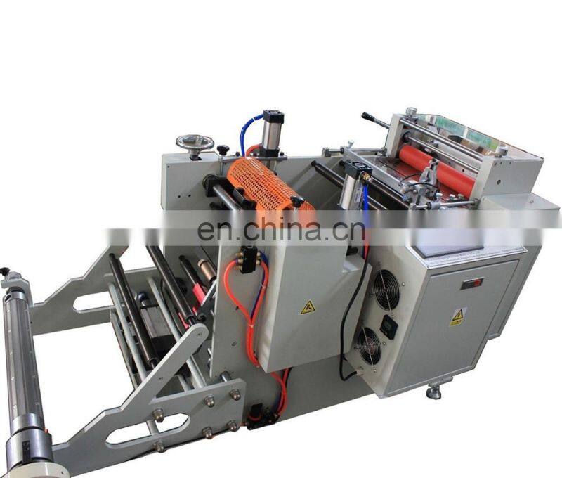 Roll to sheet cutting machine with slitting function for paper label sticker PET PVC film