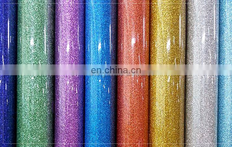 korea quality Hot sell heat transfer glitter vinyl For Clothing T-Shirt