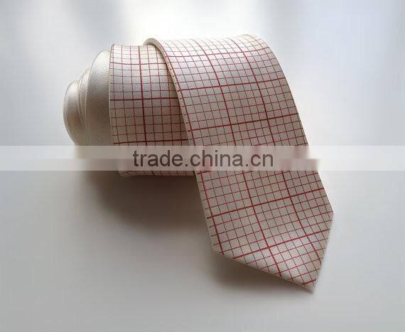 Wholesale Silk Men Gingham Necktie