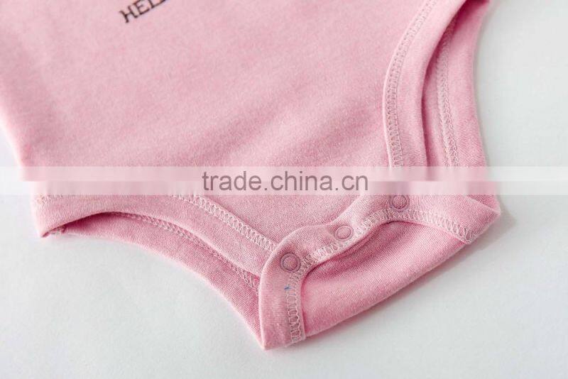 baby rompers babysuit with front print