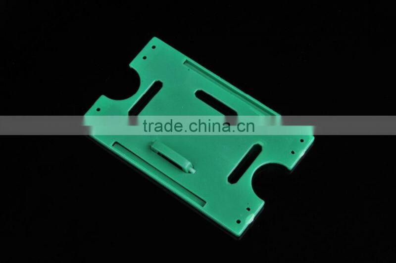 Colorful hard id card holder,plastic id badge holder name badge holder