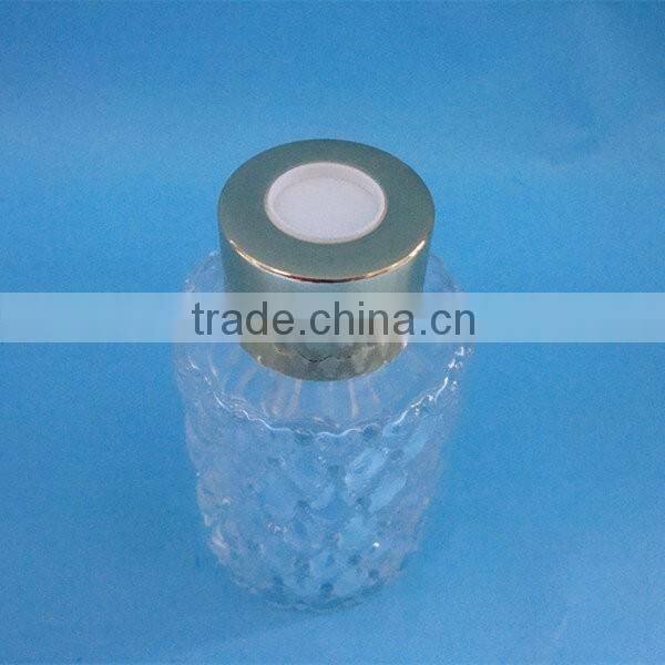 Caps for glass perfume diffuser bottle, aluminum cap with hold no leaking for fragrance perfume, glass fragrance bottle lids