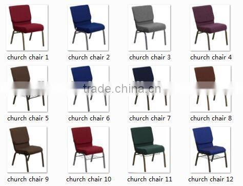 Silver Lacquer hammer Tube Church Used Chairs