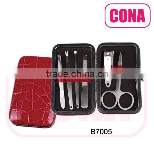 7pcs manicure set in a metal frame bag