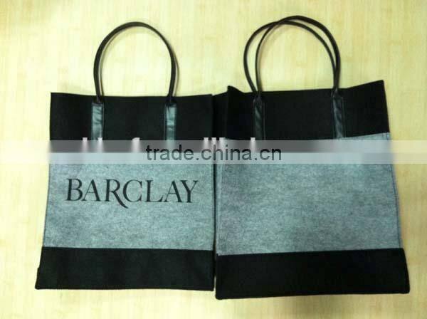 Felt shopping blank jute tote bags