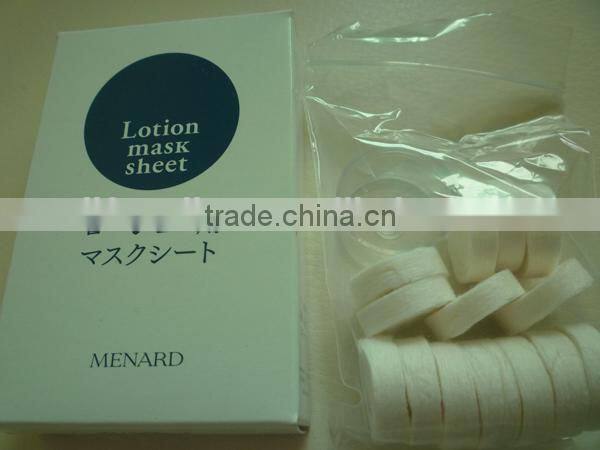 disposable compressed nonwoven face mask sheet using with toner