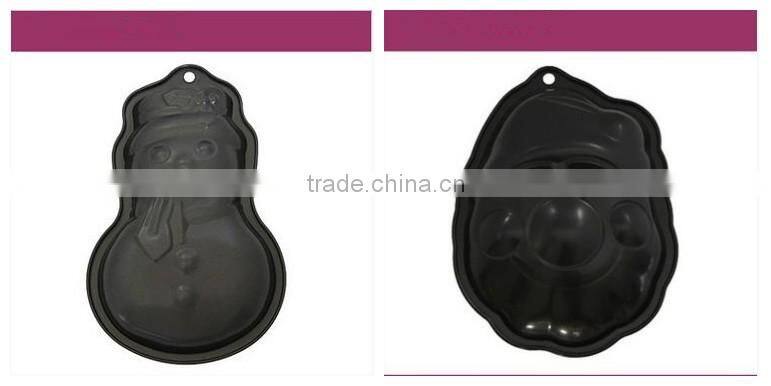 High quality Non-stick carbon steel cake mould snowman cake pan