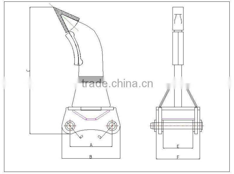 excavator parts Ripper for Kubota Excavator