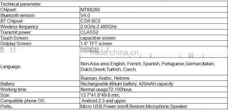 e ink bluetooth watch !!!bluetooth smart watch PW305II Smartwatch for Android Smartphones for ios, bluetooth smart watch