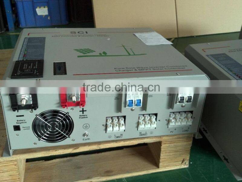 pure sine wave off grid solar inverter 2000w with mppt solar controller 12v 24v dc to 220v ac solar inverter