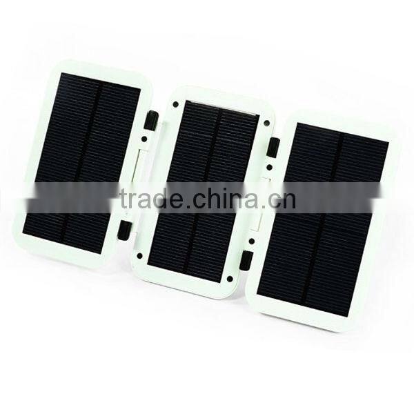 6000mah Foldable solar power bank solar panel with quick charging