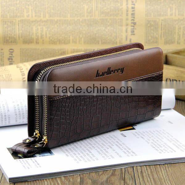 Zipper Purse Fashion Pu leather money clip wallet