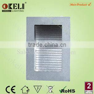 Corner recessed white 1.2W led plaster down lights