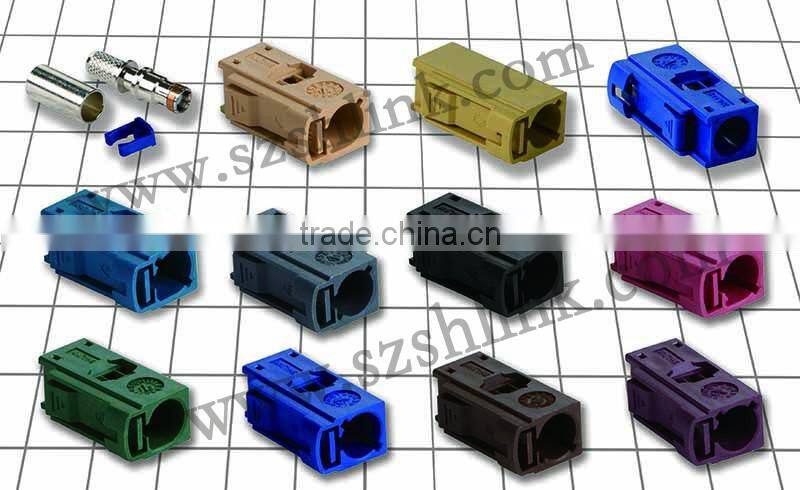 Blue FAKRA automotive Jack Cable Using RG174 Coaxial cable