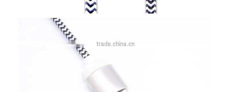 top selling products 2015 Wholesale nylon braided usb charger cable for samsung mobile nylon braided micro usb data cable